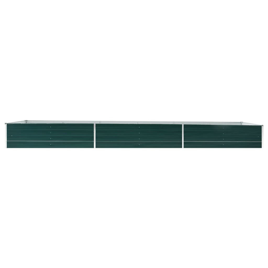 VidaXL Planter Insert 480x80x45 cm Galvanized Steel Green