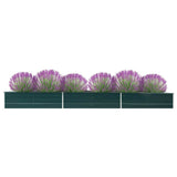 VidaXL Planter Insert 480x80x45 cm Galvanized Steel Green