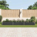 Vidaxl -Pflanzer 480 x 80 x 45 cm verzinkter Stahl -Anthrazit angehoben