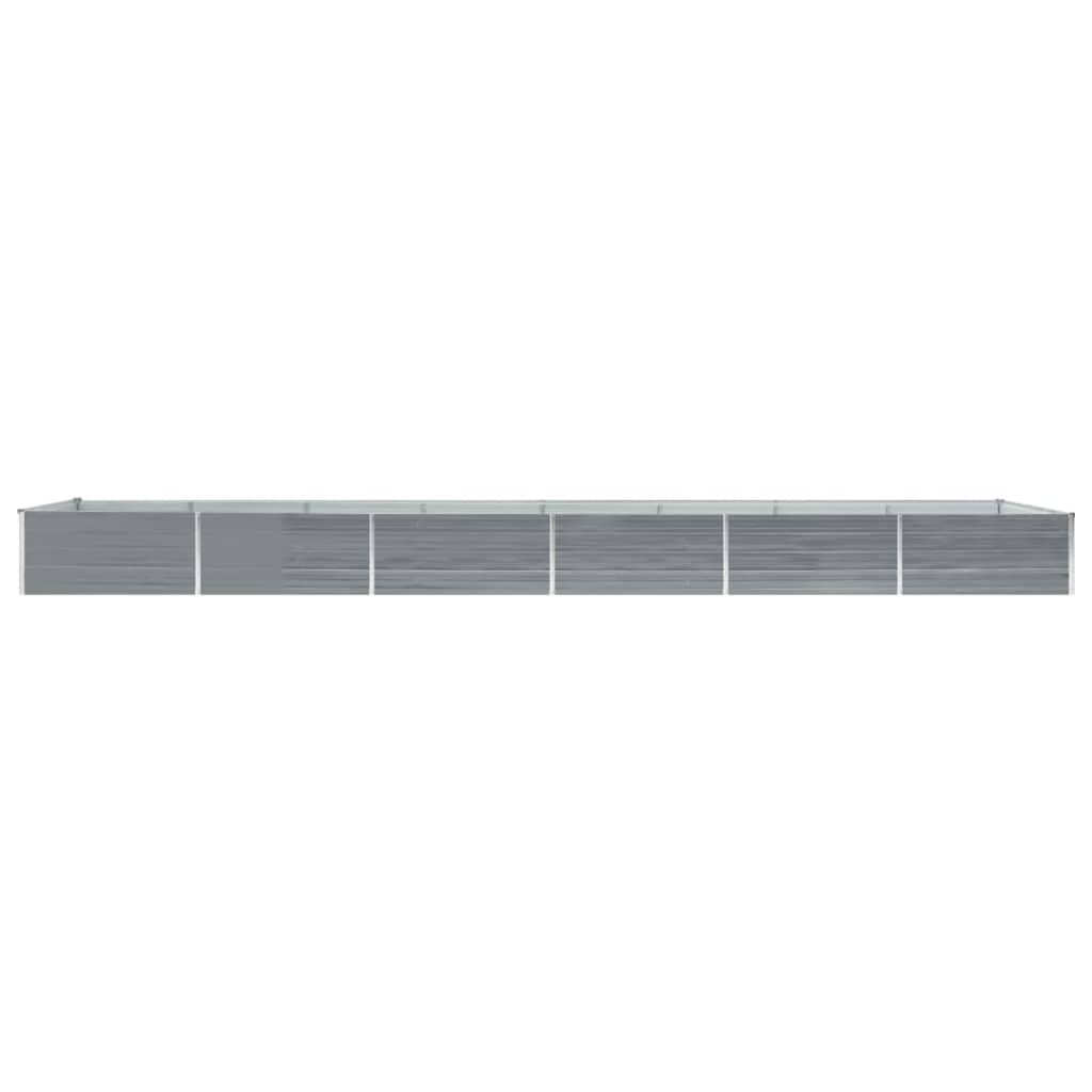 De Vidaxl Planter huet 600x80445 cm galvaniséiert Stol Grey