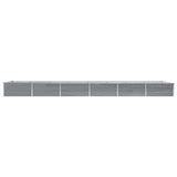 De Vidaxl Planter huet 600x80445 cm galvaniséiert Stol Grey