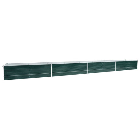 VIDAXL -Pflanzer erhöhte 600 x 80 x 45 cm verzinktes Stahlgrün