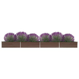 Bidaxl Planter höjde 600x80x45 cm galvaniserat stålbrunt