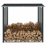 Vidaxl Brennholzschuppen 172x91x154 cm verzinkter Stahl -Anthrazit