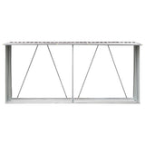 Vidaxl palivové přístřešky 330x84x152 cm galvanizovaná ocelová hnědá