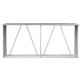 VidaXL Firewood shed 330x84x152 cm Galvanized steel anthracite