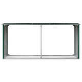 Vidaxl Brennholzschuppen 330x92x153 cm verzinktes Stahlgrün