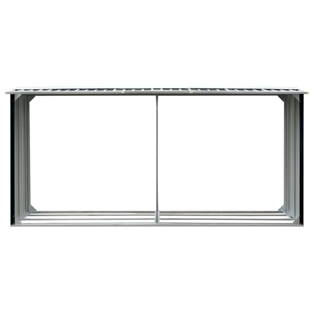 Vidaxl palivové přístřešek 330x92x153 cm galvanizovaný ocelový antracit