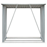 Vidaxl Firewood Shed 163x83x154 cm de acero galvanizado verde