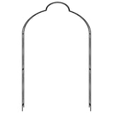 Vidaxl Garden Arch 150x34x240 cm jern svart