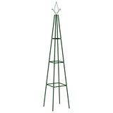 Racks d'escalade de végétal Vidaxl 2 PCS 35x35x195 cm Green de fer