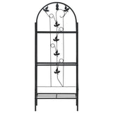 Vidaxl Plant Rack 3-Layer 52x28x128 cm Iron Black