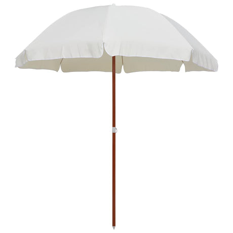 VIDAXL -Parasol mit Stahlpol 240 cm Sandkolored