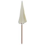 Parasol vidaxl avec poteau en acier 240 cm sable -colore