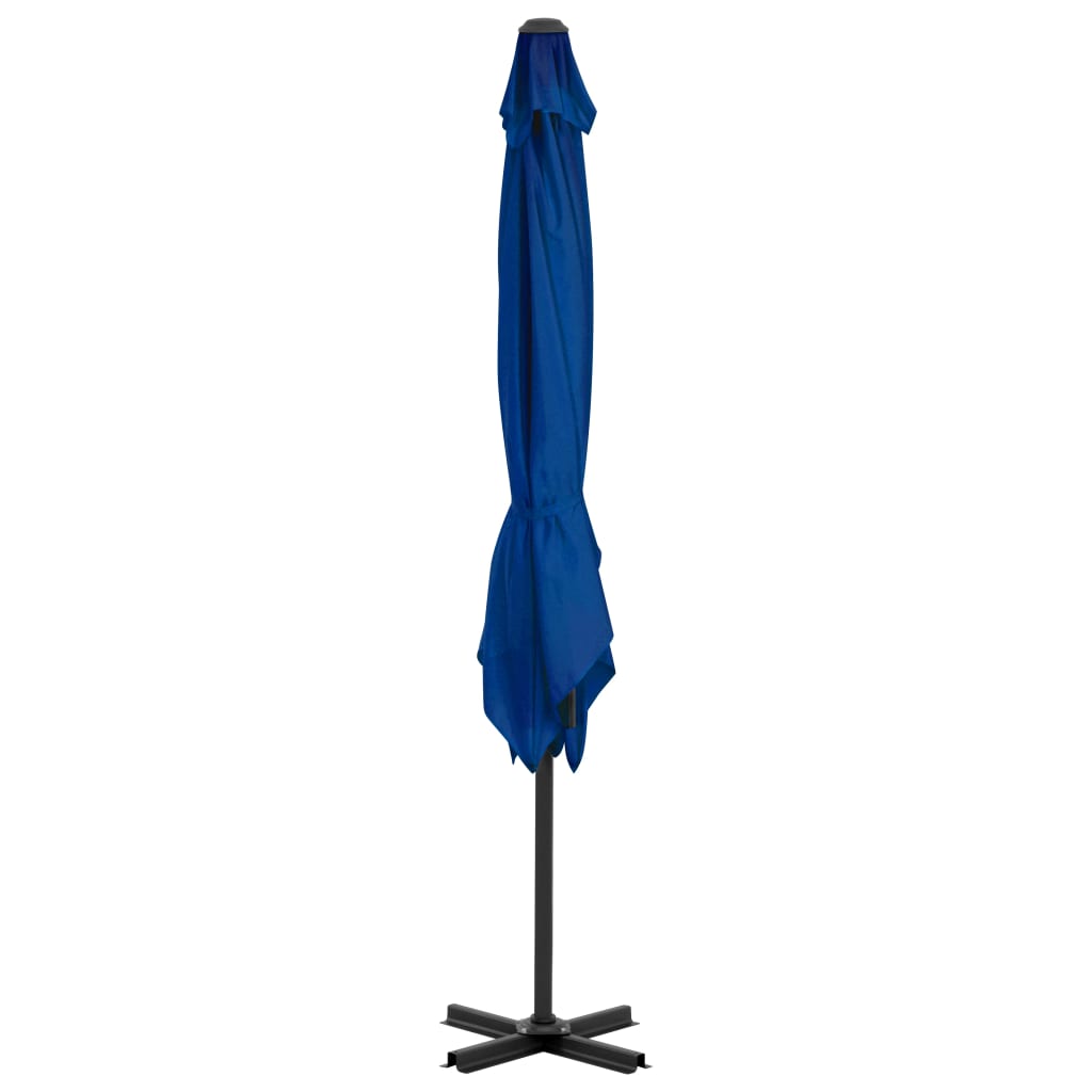 Vidaxl schwëmmt Paragolsol mat Aluminiumpole 250x250 cm azure blo