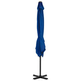 Vidaxl flytende parasol med aluminiumstang 250x250 cm Azure Blue