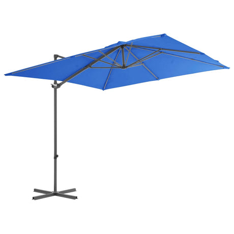 Vidaxl pływający parasol ze stalowym biegunem 250x250 cm Azure Blue