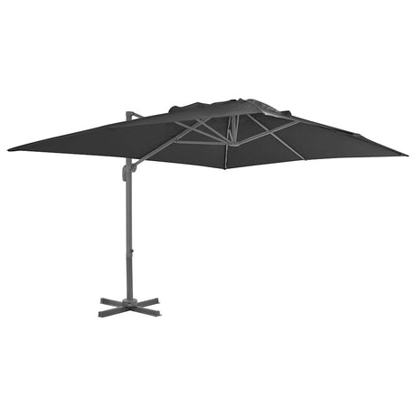 Vidaxx schwimmender Sonnenschirm mit Aluminiumstange 4x3 m schwarz
