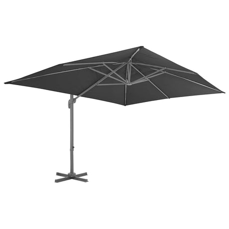 Vidaxx schwimmender Sonnenschirm mit Aluminiumstange 4x3 m schwarz
