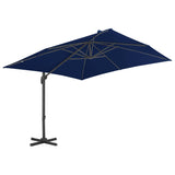 Vidaxl Floating parasol with aluminum pole 3x3 m azure blue