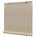 Vidaxl Roller Blinds 2 pezzi 120x160 cm Bamboo Natural