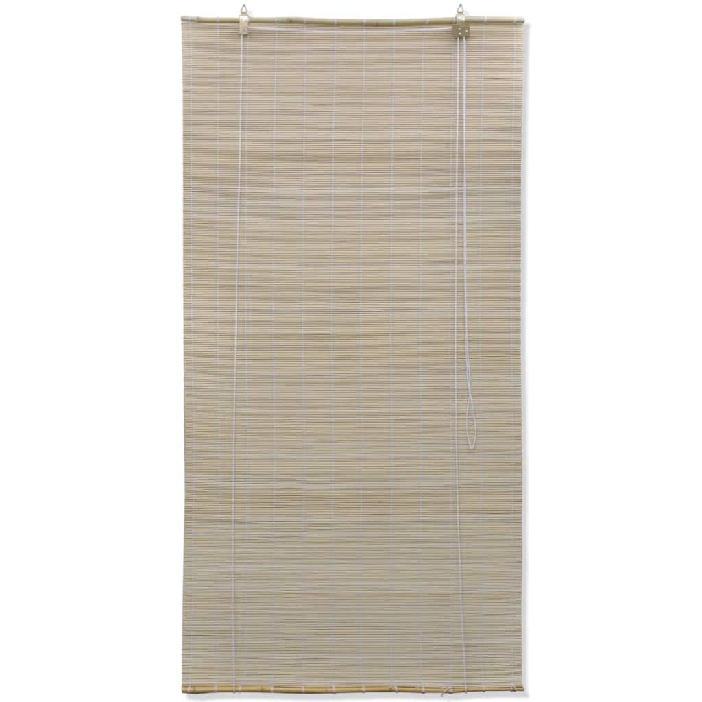 Vidaxl Roller blinds 2 pcs 120x160 cm bamboo natural