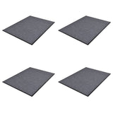 Vidaxl Doormats 4 PCS 90x60 cm PVC Gray