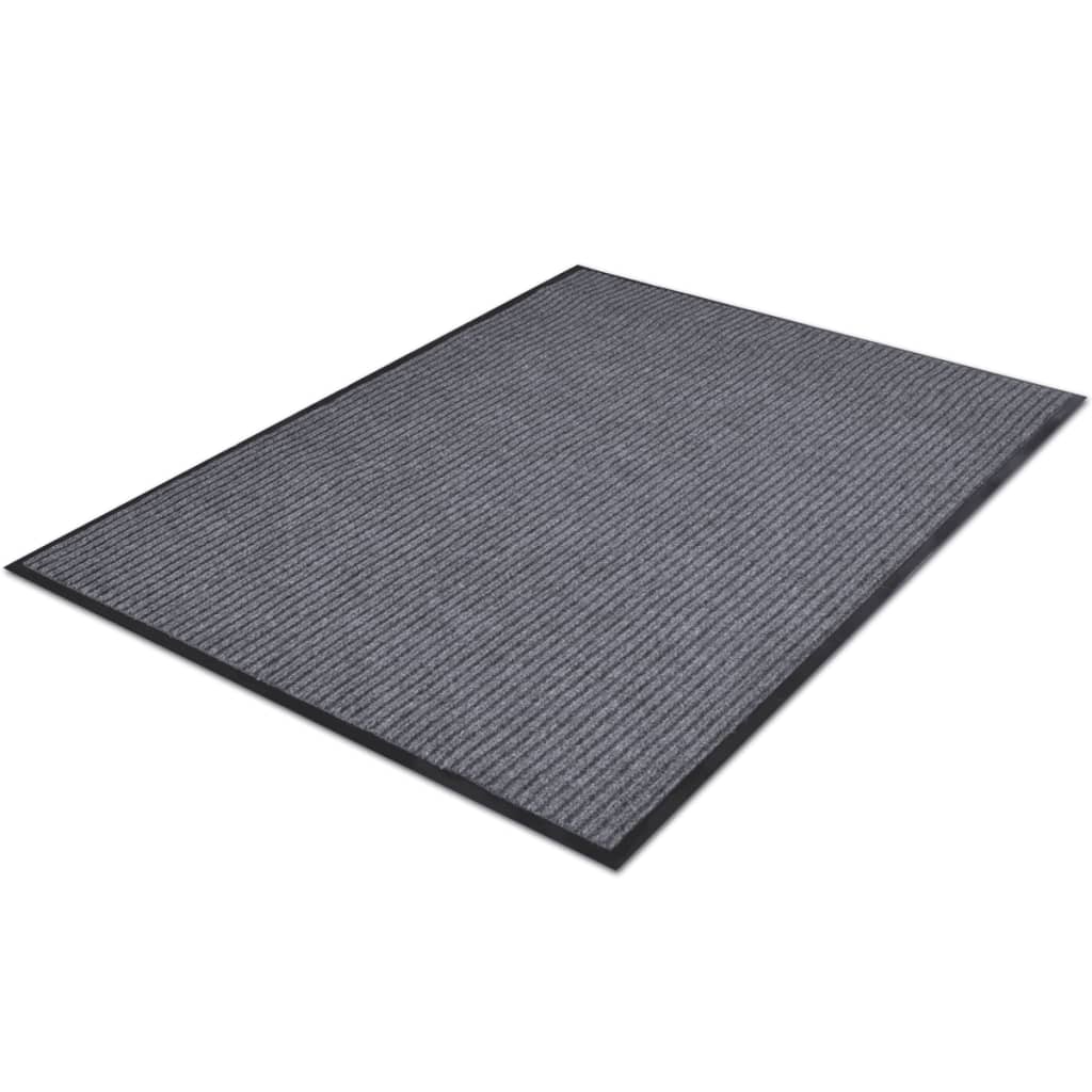 Vidaxl DOORMATS 4 PCS 90x60 cm Gris PVC