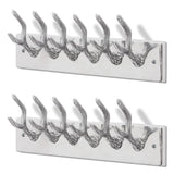 Vidaxl Coat Racks 2 St Aluminium Silver Colored