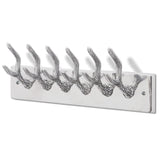 Racks de manteau vidaxl 2 st en aluminium argent couleur