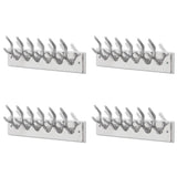 Vidaxl coat racks 4 st aluminum silver colored