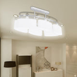 VIDAXL -Deckenlampe mit Ellips -verdrängten Glashauben 4 ST E14
