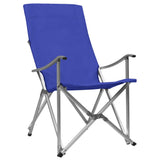 Sillas de campamento de Vidaxl plegables 2 st azul