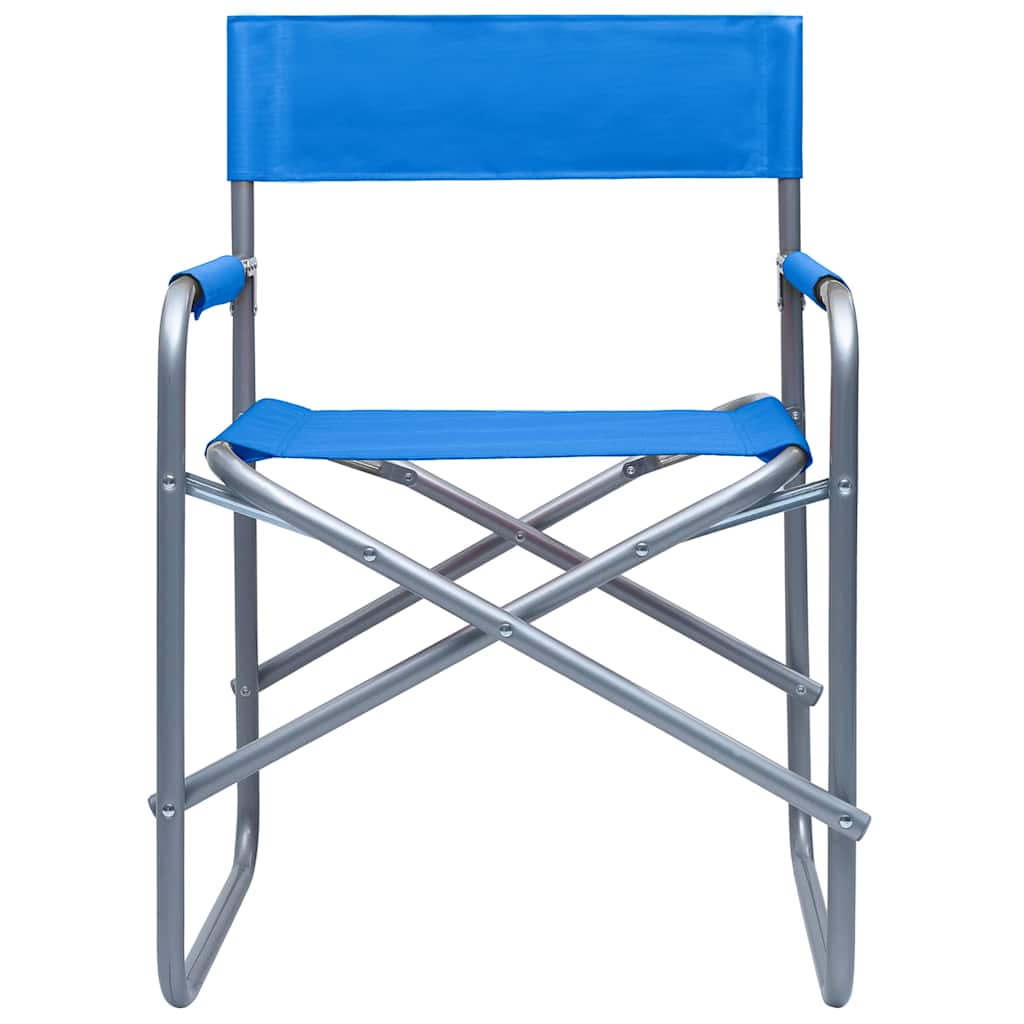 Vidaxl regisseursstoelen 2 st staal blauw