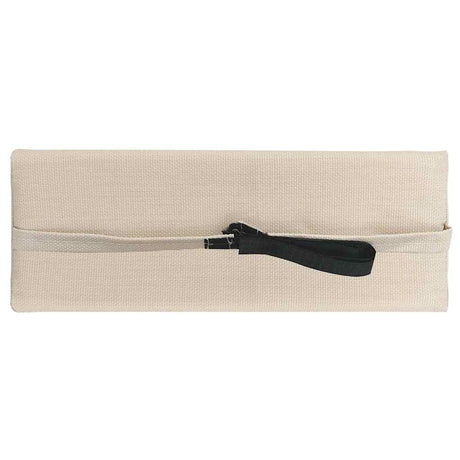 VidaXL Kopfstütze für Sonnenliege 40x7,5x15 cm Textilene Creme
