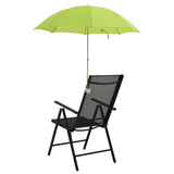 Vidaxl Silla de campamento Parasols 2 ST 105 cm Green