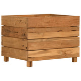 VIDAXL -Pflanzer erhoben 50 x 40 x 38 cm recyceltes Teak und Stahl