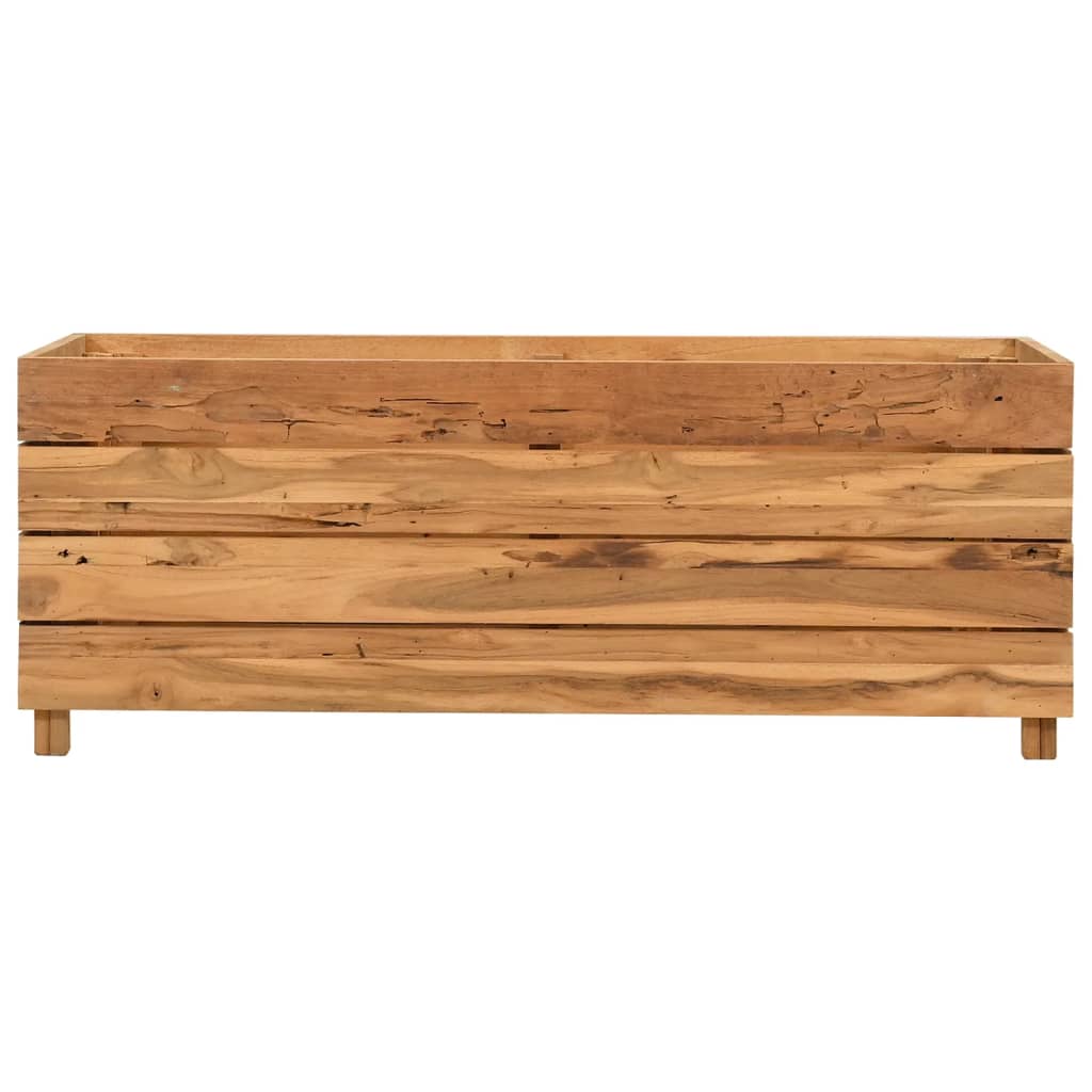 Vidaxl Planterinnsats 100x40x38 cm resirkulert teak og stål