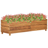 Vidaxl Planter an 150x40x38 cm verwäerten Teak a Stol