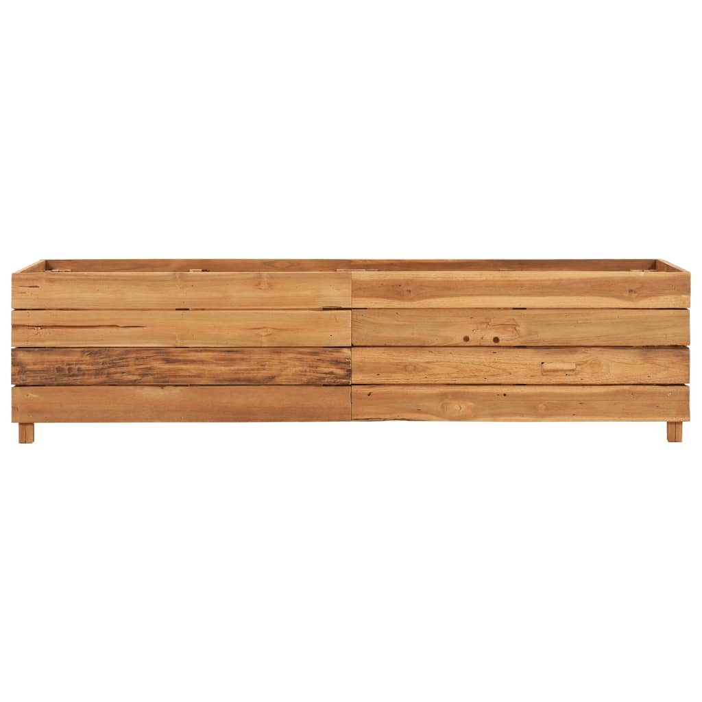 Vidaxl Planter Insert 150x40x38 cm Återvunnet teak och stål