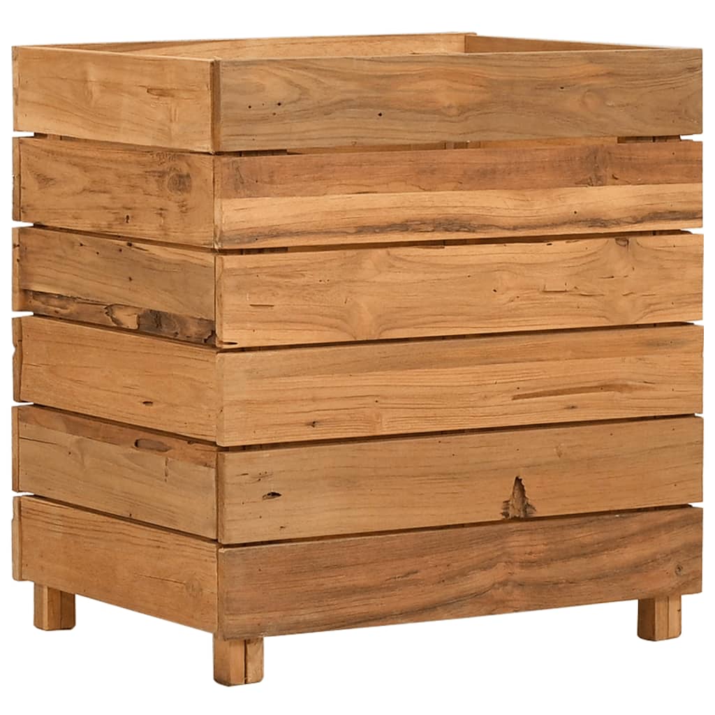 De Vidaxl Planter huet 50x40x55 cm verzweifelt Teak a Stol