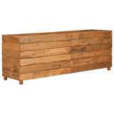 Vidaxl Planterinnsats 150x40x55 cm resirkulert teak og stål