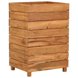 Vidaxl Planter huet 50x40x72 cm recycléiert Teak a Stol