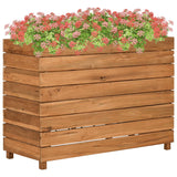 Vidaxl Planter Insertar 100x40x72 cm de teca y acero reciclados