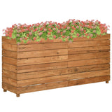 Vidaxl Planter Insert 150x40x72 cm Återvunnet teak och stål