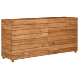 Vidaxl Planter Insert 150x40x72 cm genanvendt teak og stål