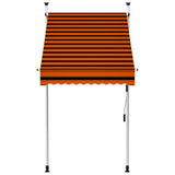 Vidaxl luifel manuell verlängeren 100 cm orange a brong