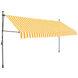 Vidaxl Luifel mit LED 350 cm weiß und orange