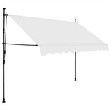Vidaxl luifel mit LED 250 cm cremefarbener gelöscht