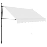 Vidaxl Luifel manually extendable with LED 250 cm cream -colored